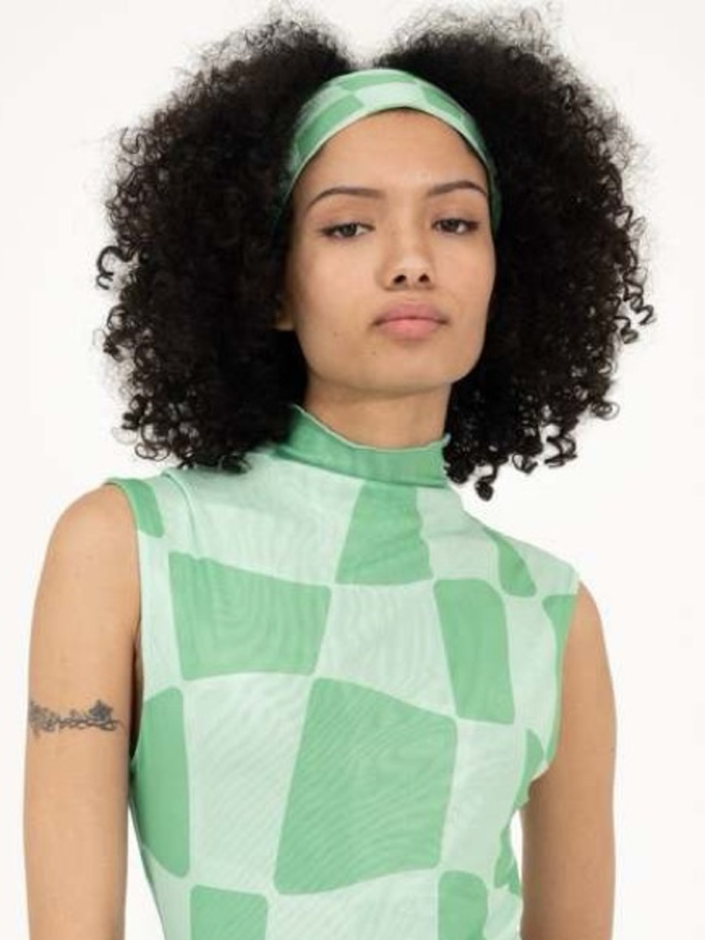 Find Me Now the Label Green Check Headband